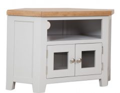 grey glazed tv stand