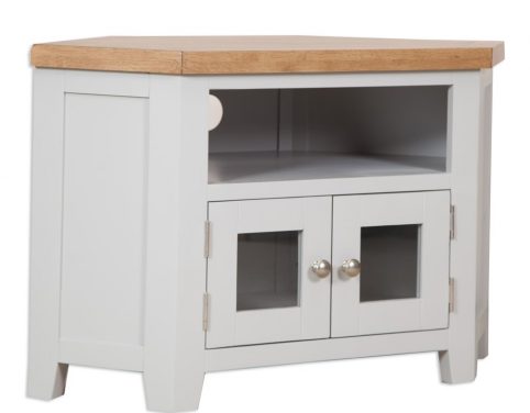 oak two doors tv cabinet grey glazed tv stand