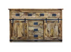 Solid Rustic Mango Wood Large Sideboard