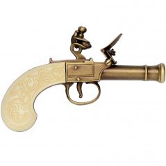 Inlaid Bunney Pocket Replica Pistol 18th Century