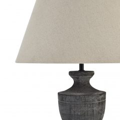 left side close up of lamp