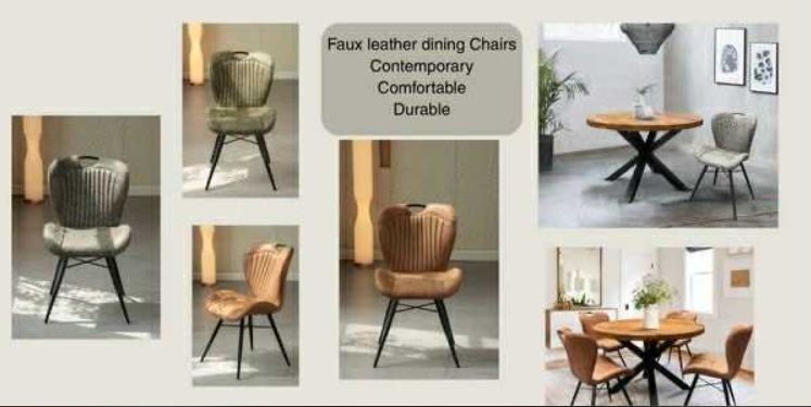 Your New Favourite Seat: Why We’re Loving This Faux Leather Dining Chair 1 contemporary faux leather dining chairs