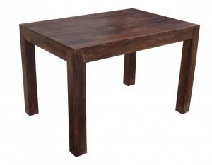 1.18 Meter small dark mango wood 4 seater dining table