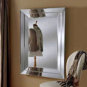 Double curved frame mirror