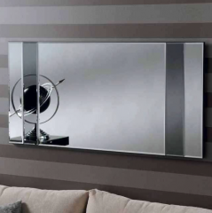 grey art deco mirror