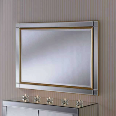 gold contemporary mirror