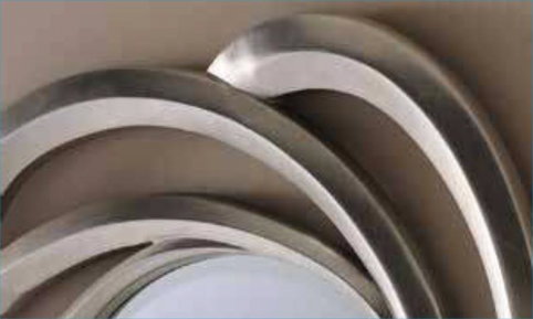 Contemporary - YG167 Silver mirror - details Contemporary - YG167 Silver mirror - details