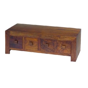 New furniture designs arriving in stock! 4 Dark Mango Wood 8 Drawer Coffee Table
