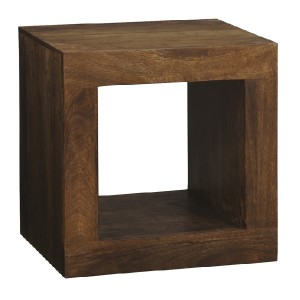 Dark Mango Wood Cube Unit