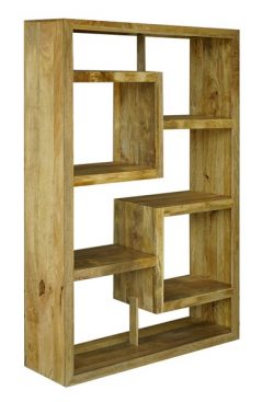 Light mango wood bookcase room divider Light mango wood bookcase room divider