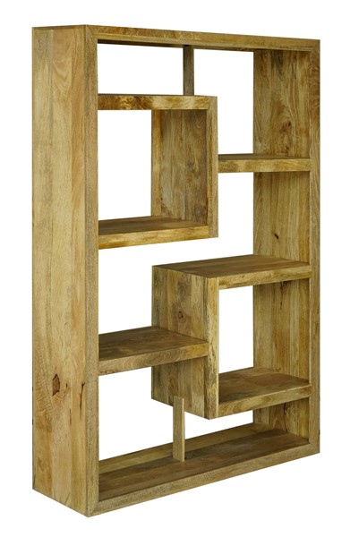Light mango wood bookcase room divider Light mango wood bookcase room divider