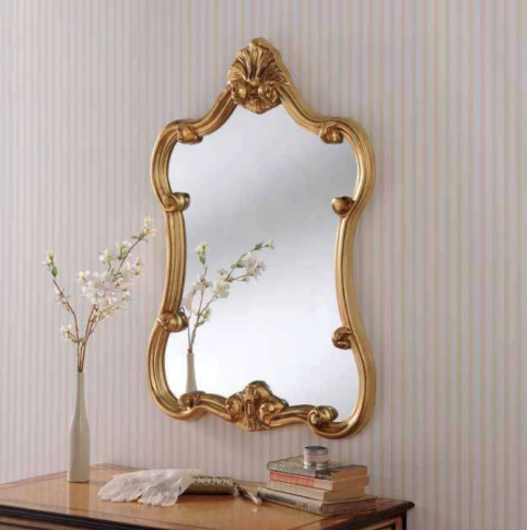 Gold ornate gilt mirror