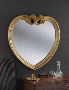 gold heart ornate gilt mirror