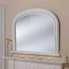 white overmantle mirror uk