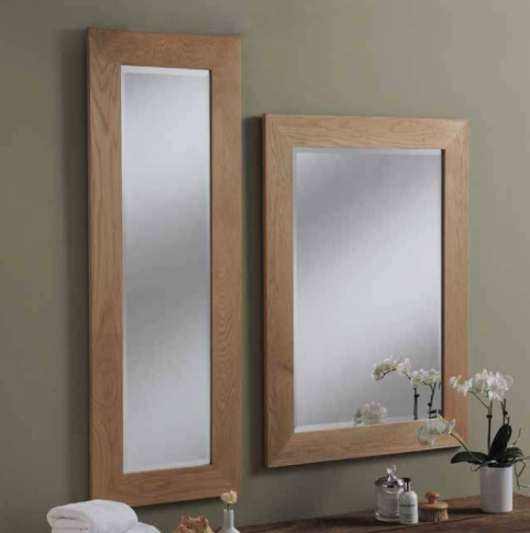 Rectangular selection - Solid oak mirrors solid oak rectangular mirror