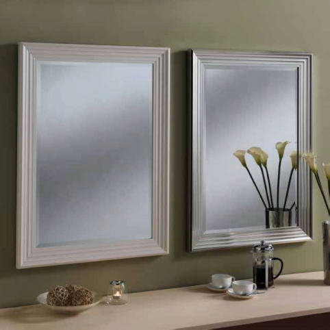 Rectangular selection - YG219 white and silver mirrors white silver rectangular classic mirrors