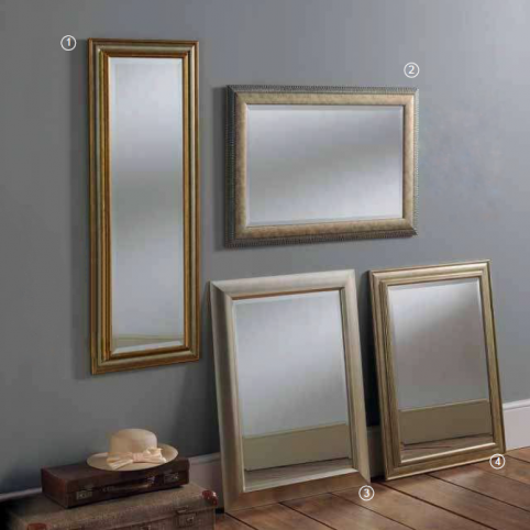 Rectangular selection - YG220 gold and silver, YG184, YG714 and YG220 silver mirrors (2) range of rectangular mirrors