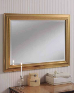 gold rectangular mirror