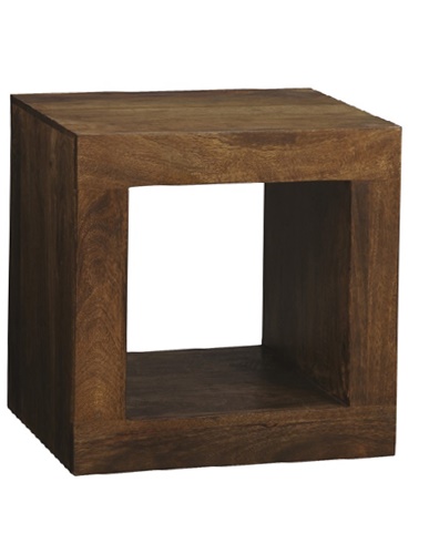 Dark mango wood Cube Unit
