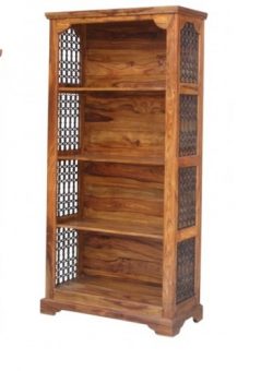 colonial Jali style sheesham wood bookcase