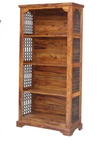 colonial Jali style sheesham wood bookcase colonial Jali style sheesham wood bookcase