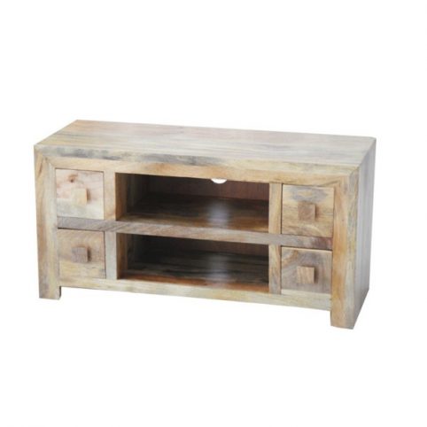 light mango wood four drawer tv media unit light mango wood four drawer tv media unit