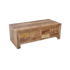 light mango wood height drawer coffee table