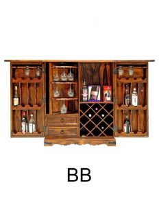 sheesham wood drinks cabinet