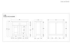 schematics of sheesham sideboard