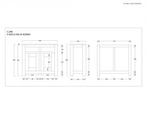 schematics of sheesham sideboard