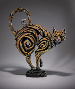 Ginger cat sculpture