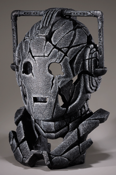 Cyberman bust sculpture