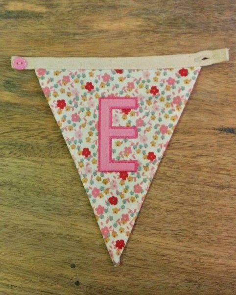 E bunting letter E bunting letter