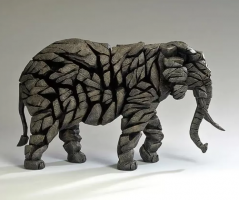 Edge sculpture contemporary modern mocha elephant sculpture Edge sculpture contemporary modern mocha elephant sculpture