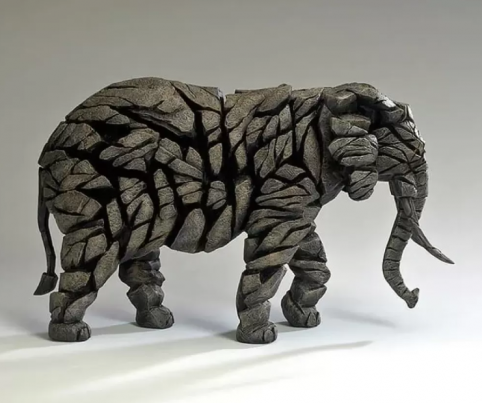 Edge sculpture contemporary modern mocha elephant sculpture Edge sculpture contemporary modern mocha elephant sculpture
