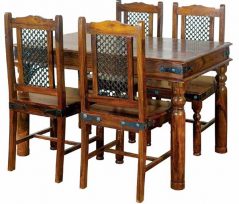 Sheesham wood Medium Dining Table and chairs