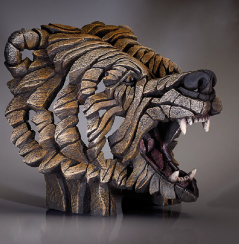 Grizzly Bear bust sculpture
