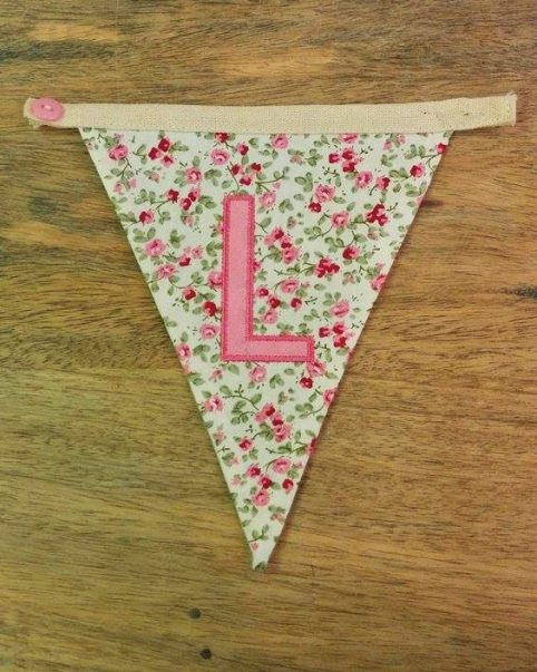 L bunting letter L bunting letter