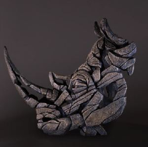 Rhinoceros bust sculpture