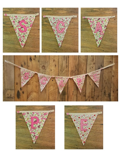 Fabric Bunting Letters