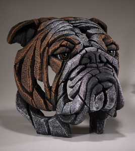 Bulldog bust sculpture from UK