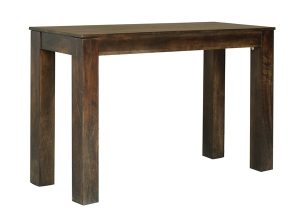 dark mango wood console table