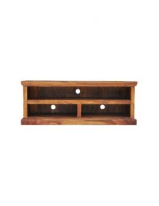 sheesham wood 3 shelf tv unit