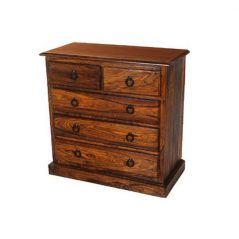 sheesham wood chest of 5 drawers