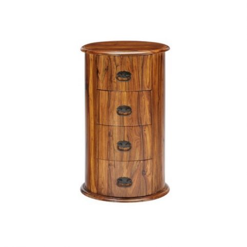 sheesham wood drum chest of drawers