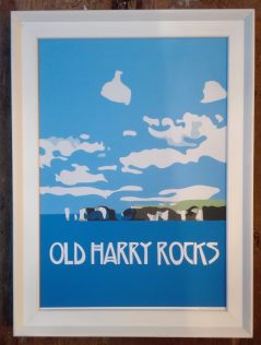 vintage old harry rocks print
