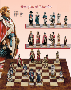 Handmade Italian Nigri chess set of Waterloo battle Handmade Italian Nigri chess set of Waterloo battle