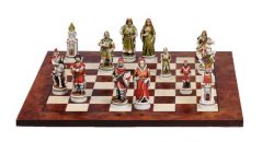 Nigri chess set battle of camelot handmade in Italy