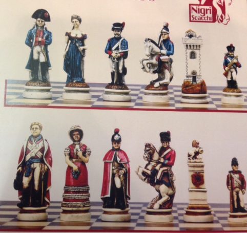 battle of waterloo Nigri chess piece handmade in Italy battle of waterloo Nigri chess piece handmade in Italy