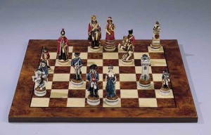 battle of waterloo Nigri chess set handmade in Italy